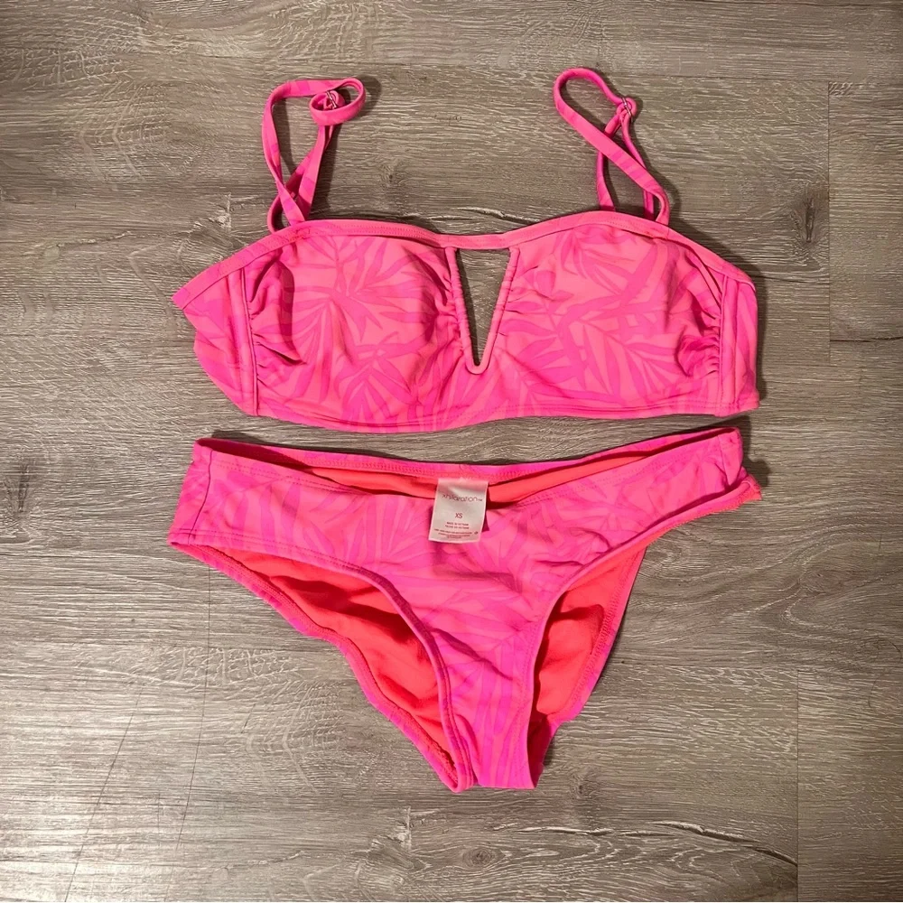 Xhilaration Neon Pink Bikini Set - Picture 4 of 6